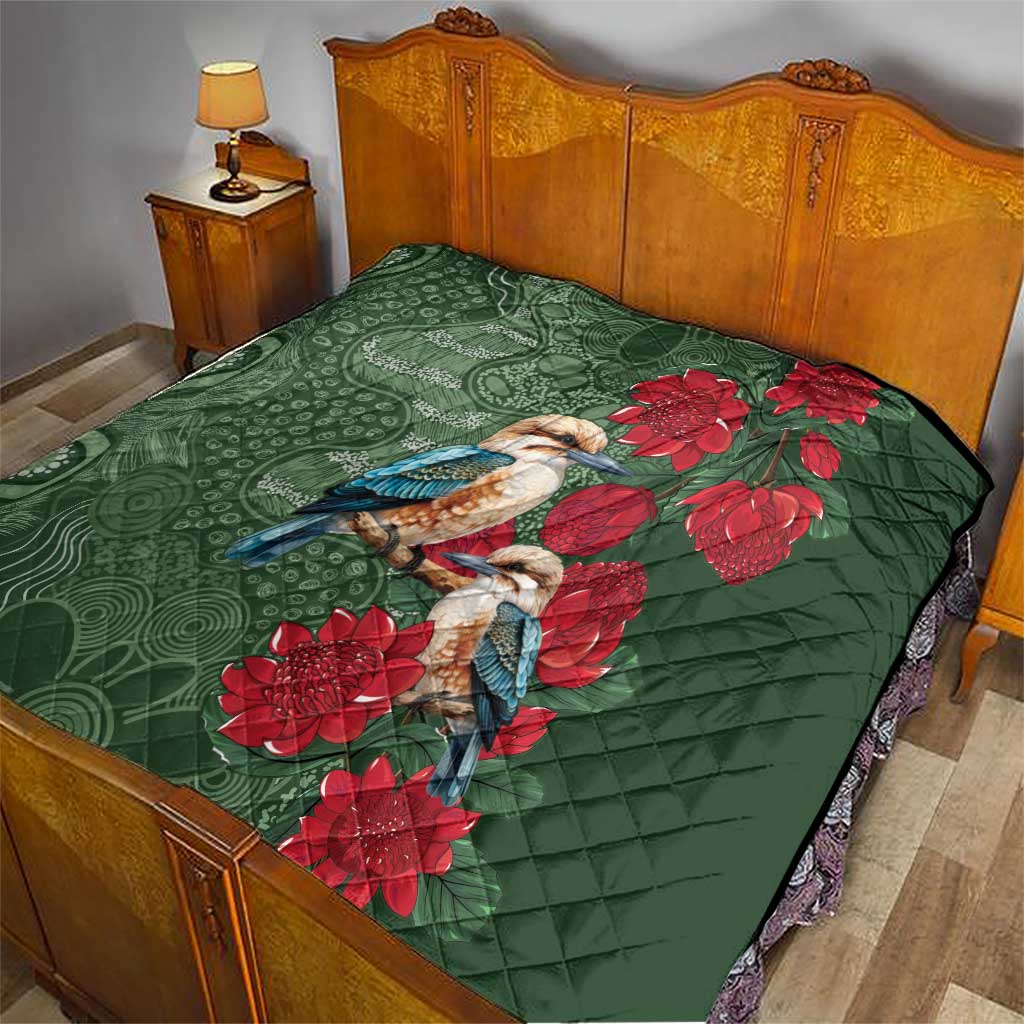 Kokaburra and Waratah Quilt Aboriginal Art