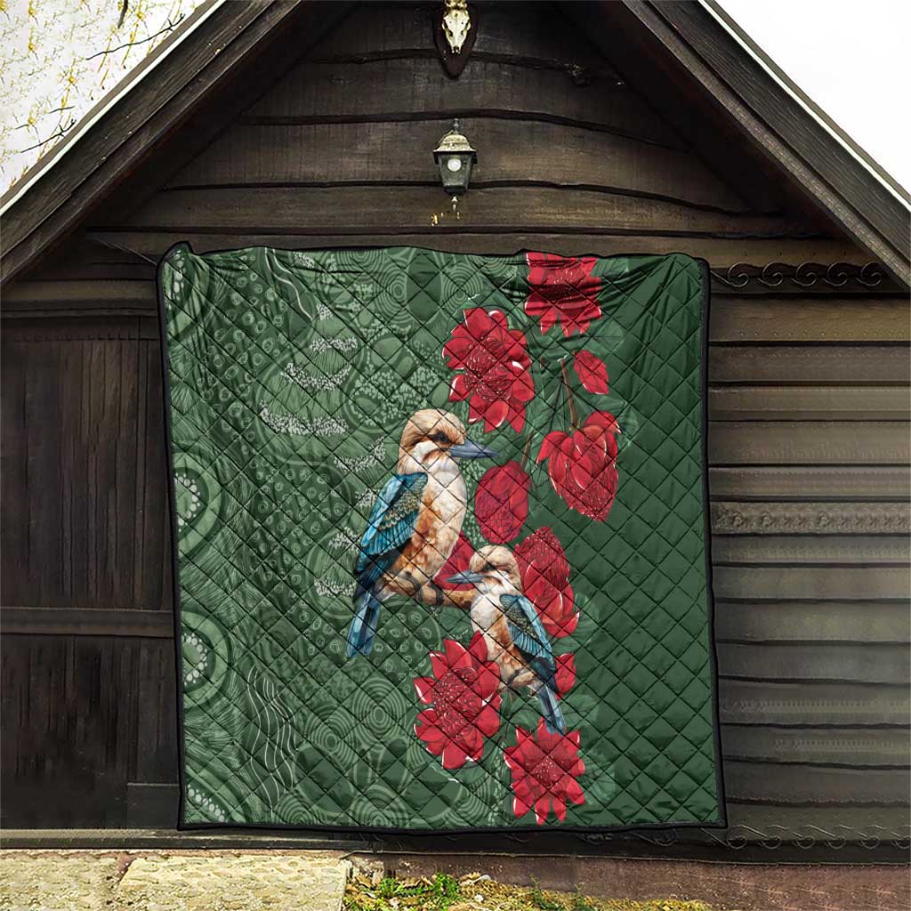 Kokaburra and Waratah Quilt Aboriginal Art