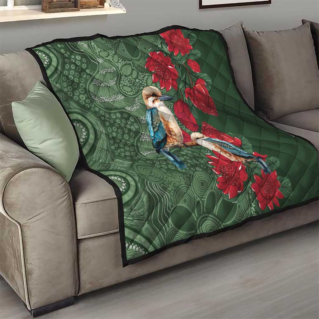 Kokaburra and Waratah Quilt Aboriginal Art