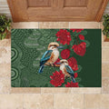 Kokaburra and Waratah Rubber Doormat Aboriginal Art