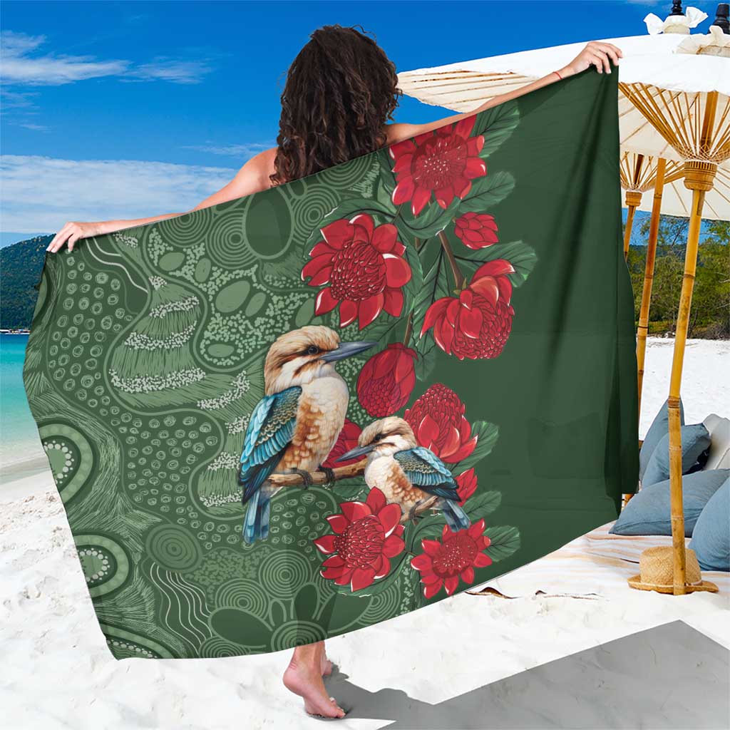 Kokaburra and Waratah Sarong Aboriginal Art