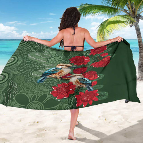 Kokaburra and Waratah Sarong Aboriginal Art