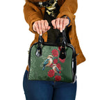 Kokaburra and Waratah Shoulder Handbag Aboriginal Art