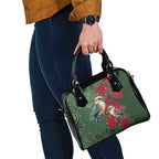 Kokaburra and Waratah Shoulder Handbag Aboriginal Art