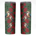 Kokaburra and Waratah Skinny Tumbler Aboriginal Art