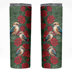 Kokaburra and Waratah Skinny Tumbler Aboriginal Art