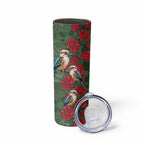 Kokaburra and Waratah Skinny Tumbler Aboriginal Art