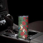 Kokaburra and Waratah Skinny Tumbler Aboriginal Art