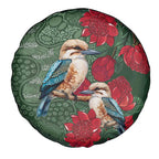 Kokaburra and Waratah Spare Tire Cover Aboriginal Art
