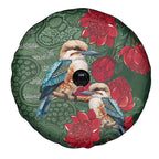 Kokaburra and Waratah Spare Tire Cover Aboriginal Art