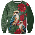 Kokaburra and Waratah Sweatshirt Aboriginal Art