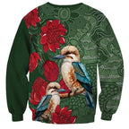 Kokaburra and Waratah Sweatshirt Aboriginal Art