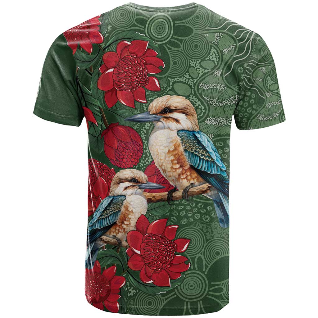 Kokaburra and Waratah T Shirt Aboriginal Art