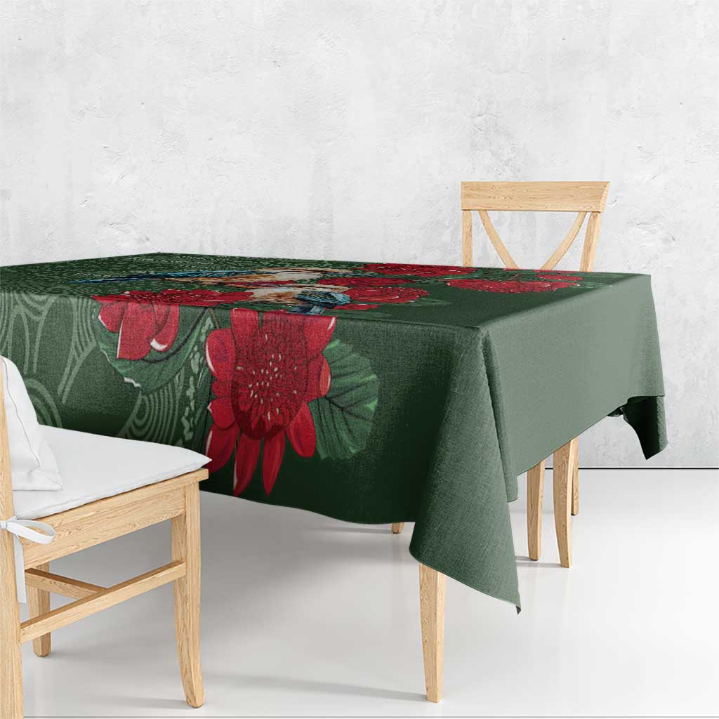 Kokaburra and Waratah Tablecloth Aboriginal Art
