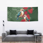 Kokaburra and Waratah Tapestry Aboriginal Art