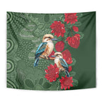 Kokaburra and Waratah Tapestry Aboriginal Art