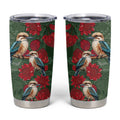 Kokaburra and Waratah Tumbler Cup Aboriginal Art