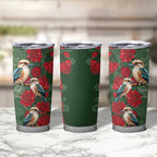Kokaburra and Waratah Tumbler Cup Aboriginal Art
