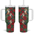 Kokaburra and Waratah Tumbler With Handle Aboriginal Art