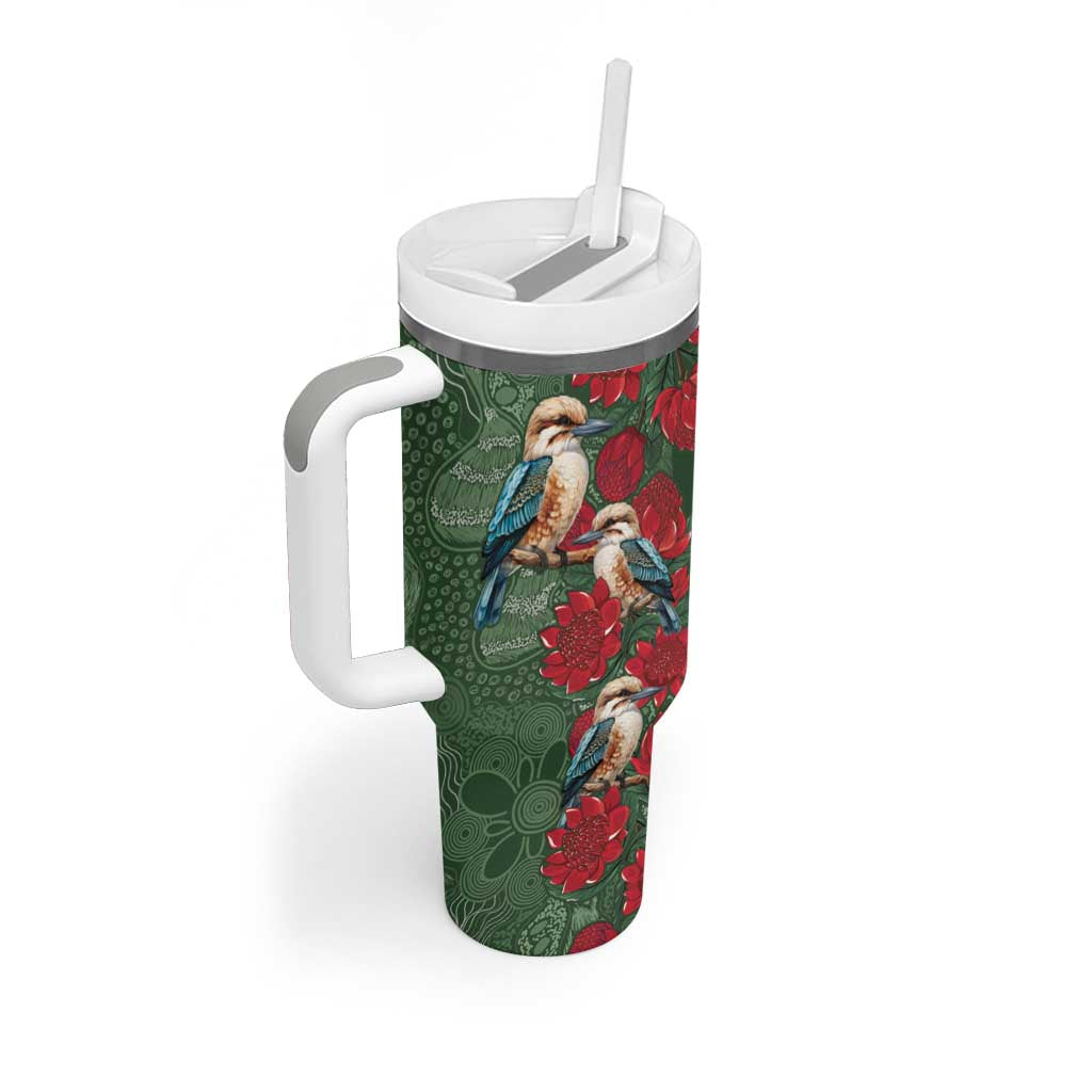 Kokaburra and Waratah Tumbler With Handle Aboriginal Art