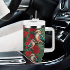 Kokaburra and Waratah Tumbler With Handle Aboriginal Art