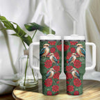 Kokaburra and Waratah Tumbler With Handle Aboriginal Art