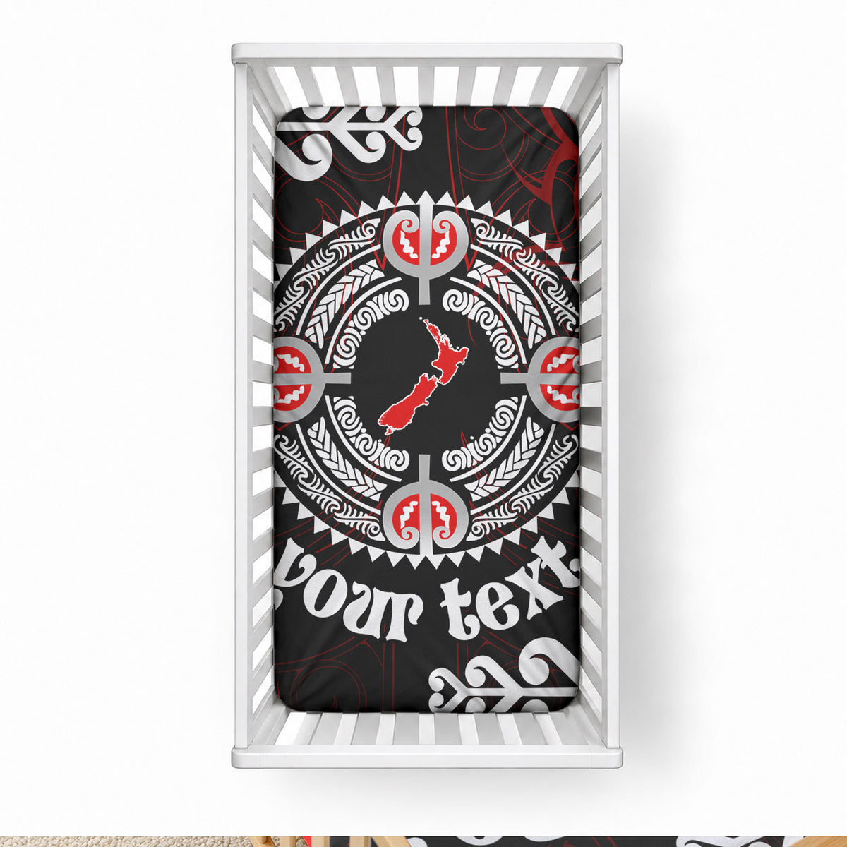 New Zealand Waitangi Day Personalised Baby Bed Cover Aotearoa Te Ra O Waitangi With Maori Tattoo