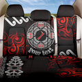 New Zealand Waitangi Day Personalised Back Car Seat Cover Aotearoa Te Ra O Waitangi With Maori Tattoo