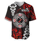 New Zealand Waitangi Day Personalised Baseball Jersey Aotearoa Te Ra O Waitangi With Maori Tattoo