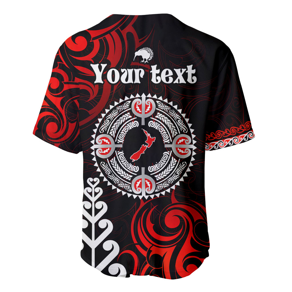 New Zealand Waitangi Day Personalised Baseball Jersey Aotearoa Te Ra O Waitangi With Maori Tattoo