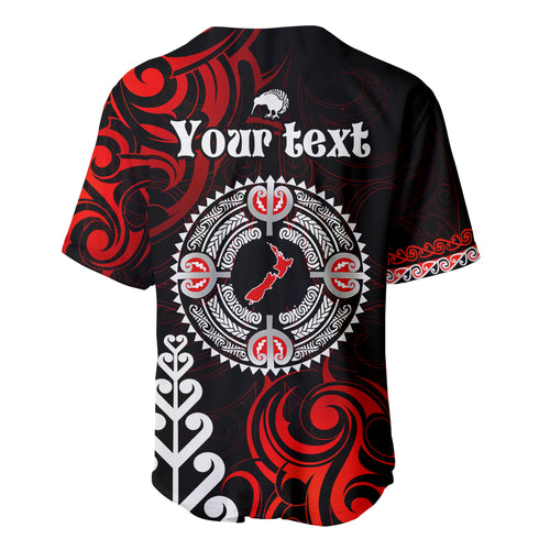 New Zealand Waitangi Day Personalised Baseball Jersey Aotearoa Te Ra O Waitangi With Maori Tattoo