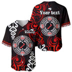 New Zealand Waitangi Day Personalised Baseball Jersey Aotearoa Te Ra O Waitangi With Maori Tattoo