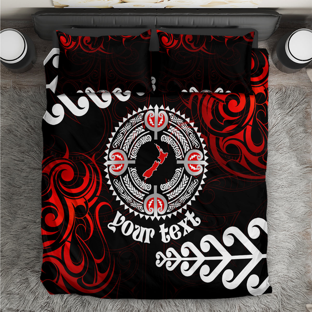 New Zealand Waitangi Day Personalised Bedding Set Aotearoa Te Ra O Waitangi With Maori Tattoo