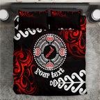 New Zealand Waitangi Day Personalised Bedding Set Aotearoa Te Ra O Waitangi With Maori Tattoo