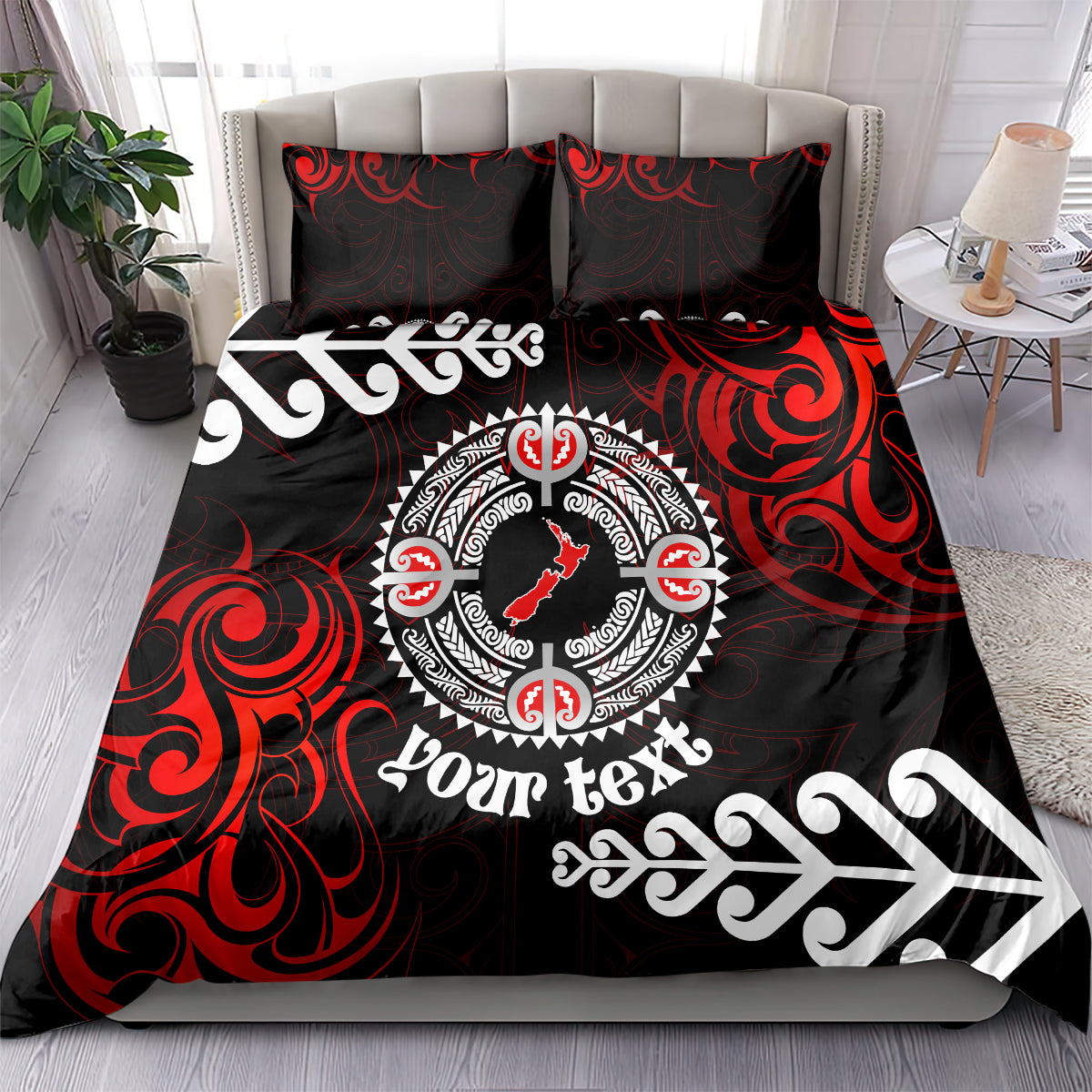New Zealand Waitangi Day Personalised Bedding Set Aotearoa Te Ra O Waitangi With Maori Tattoo