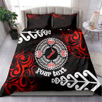 New Zealand Waitangi Day Personalised Bedding Set Aotearoa Te Ra O Waitangi With Maori Tattoo