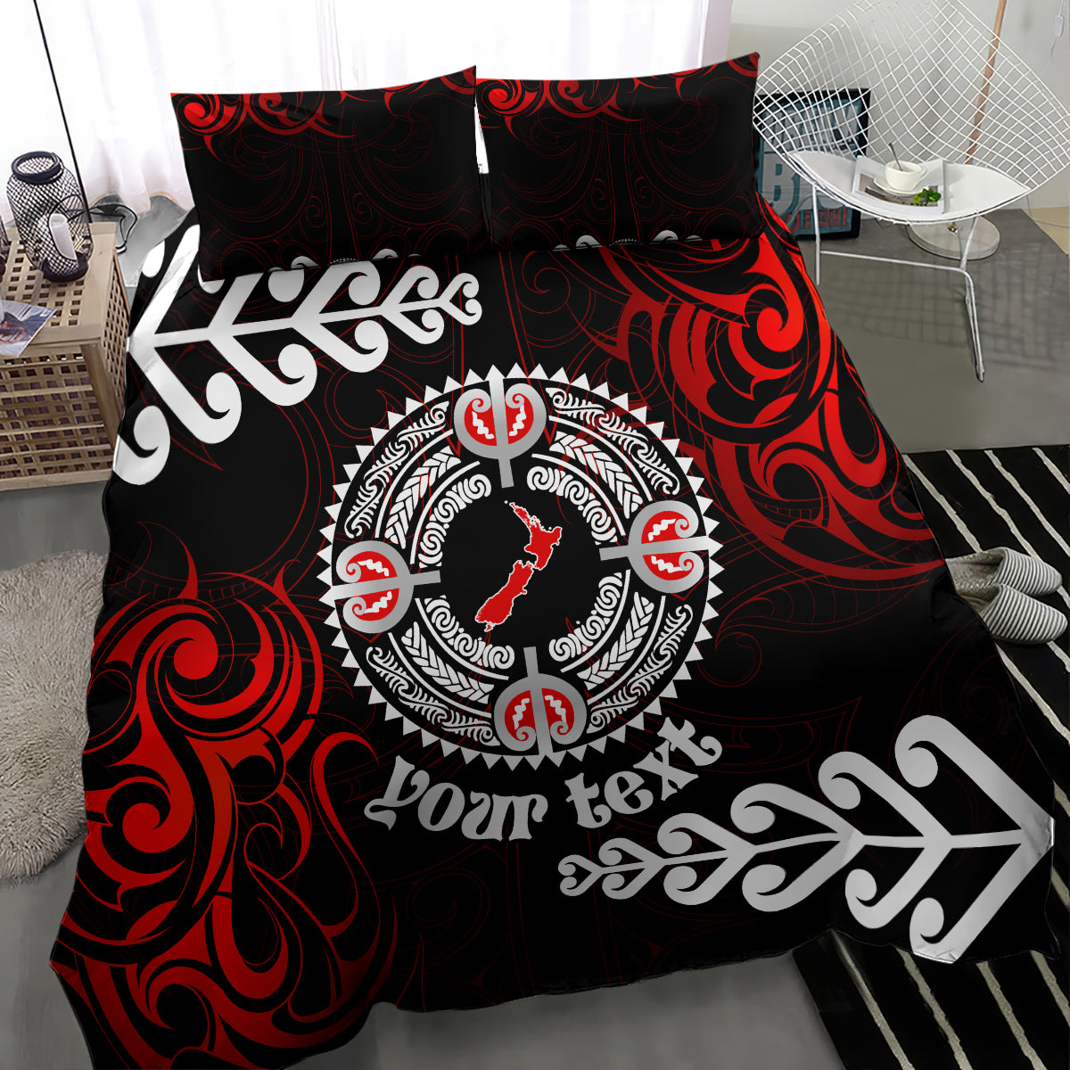 New Zealand Waitangi Day Personalised Bedding Set Aotearoa Te Ra O Waitangi With Maori Tattoo