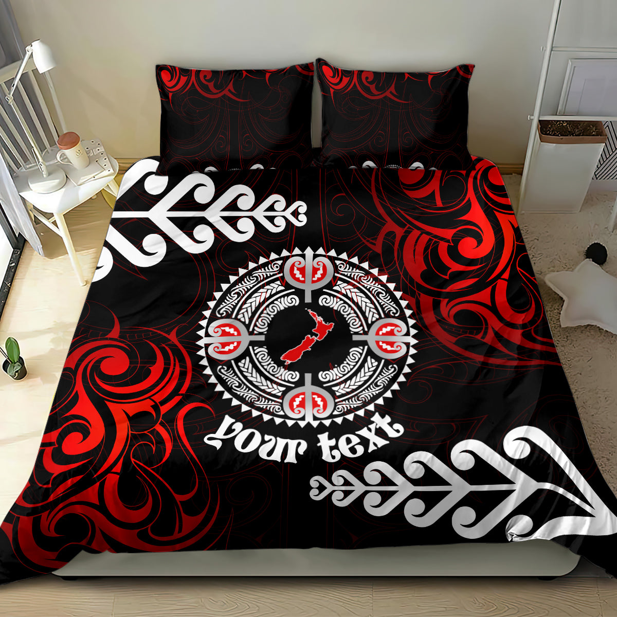 New Zealand Waitangi Day Personalised Bedding Set Aotearoa Te Ra O Waitangi With Maori Tattoo