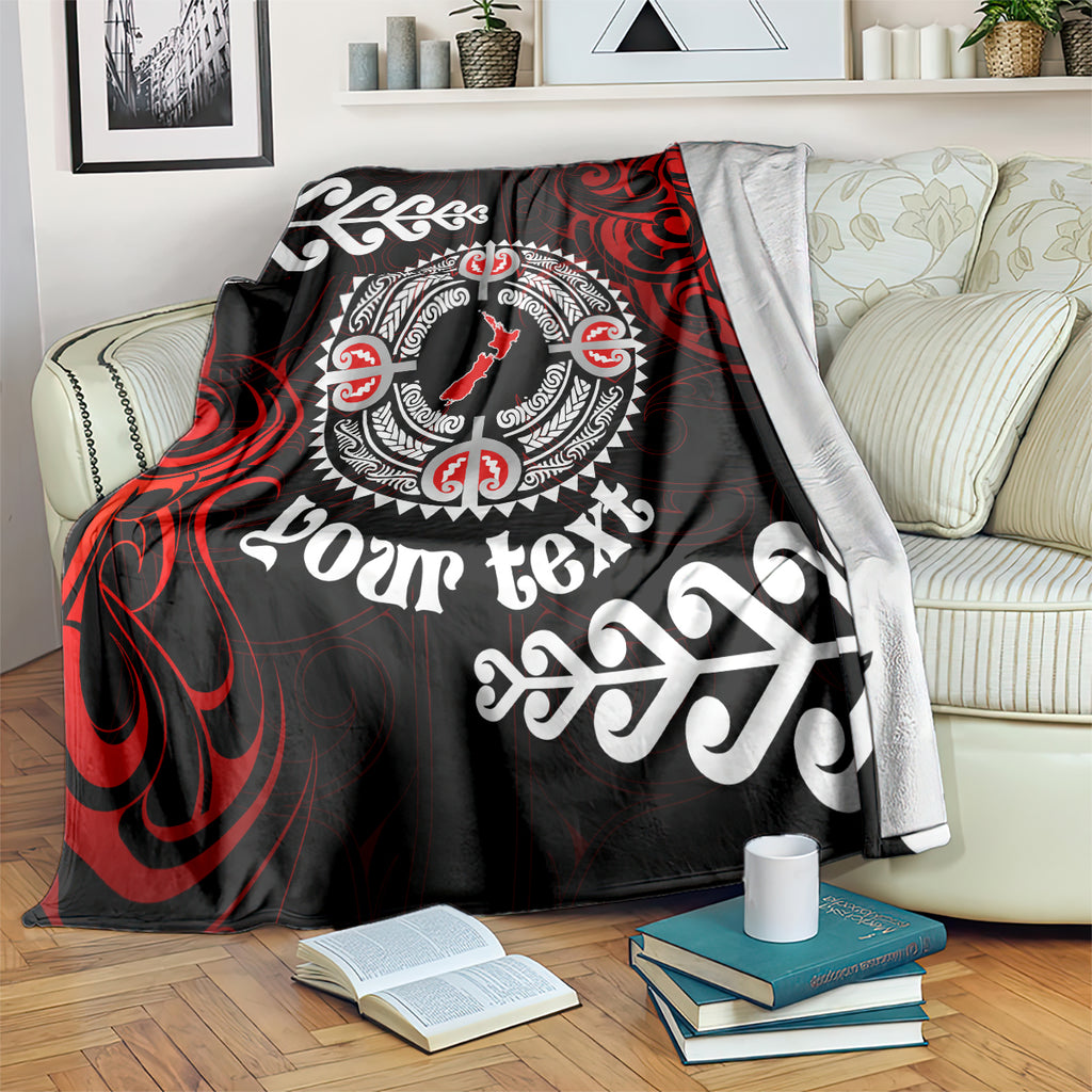New Zealand Waitangi Day Personalised Blanket Aotearoa Te Ra O Waitangi With Maori Tattoo