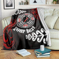 New Zealand Waitangi Day Personalised Blanket Aotearoa Te Ra O Waitangi With Maori Tattoo
