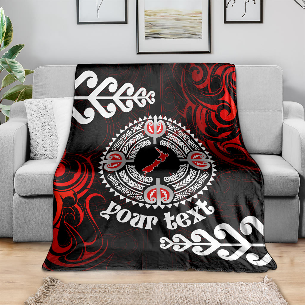 New Zealand Waitangi Day Personalised Blanket Aotearoa Te Ra O Waitangi With Maori Tattoo