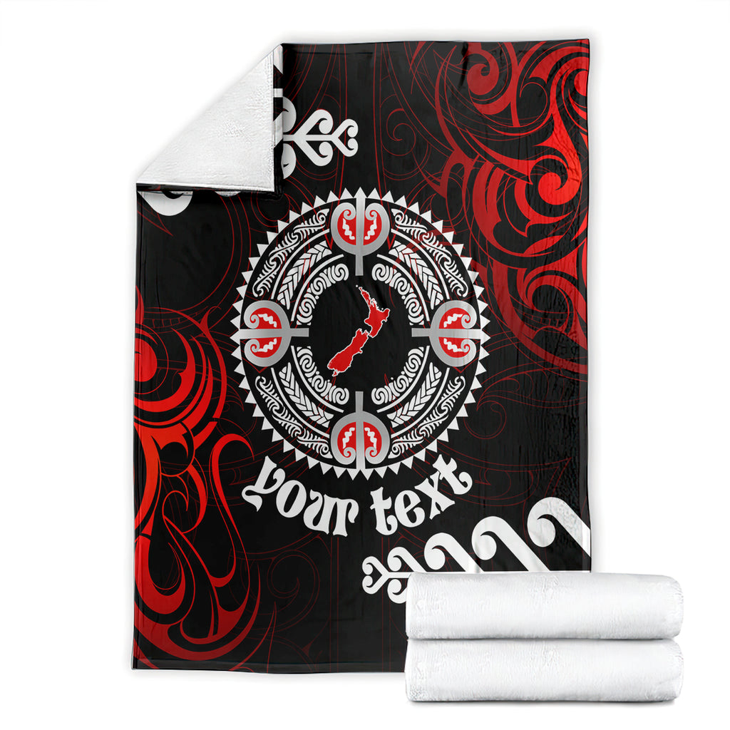 New Zealand Waitangi Day Personalised Blanket Aotearoa Te Ra O Waitangi With Maori Tattoo