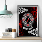 New Zealand Waitangi Day Personalised Canvas Wall Art Aotearoa Te Ra O Waitangi With Maori Tattoo