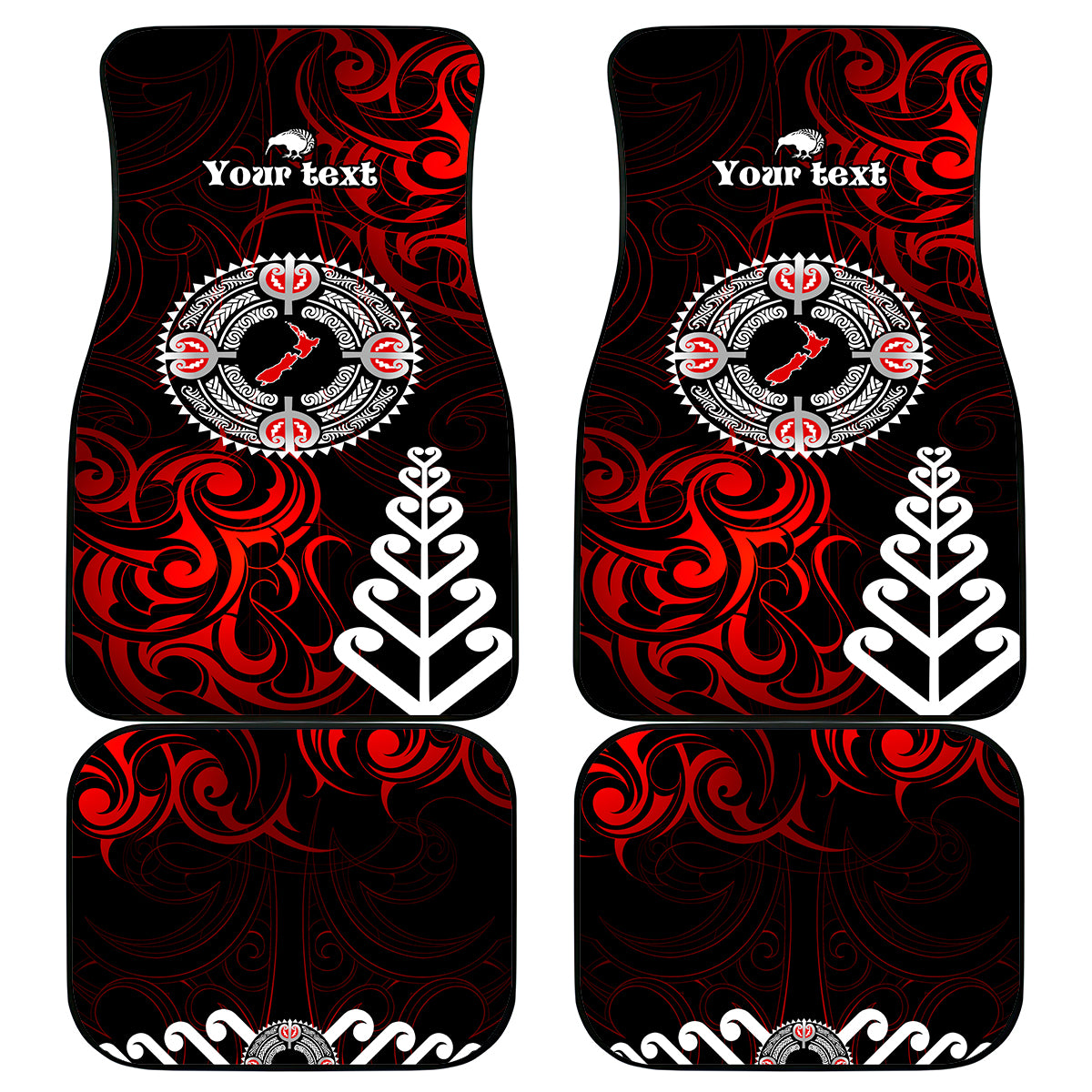 New Zealand Waitangi Day Personalised Car Mats Aotearoa Te Ra O Waitangi With Maori Tattoo