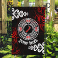New Zealand Waitangi Day Personalised Garden Flag Aotearoa Te Ra O Waitangi With Maori Tattoo