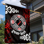 New Zealand Waitangi Day Personalised Garden Flag Aotearoa Te Ra O Waitangi With Maori Tattoo