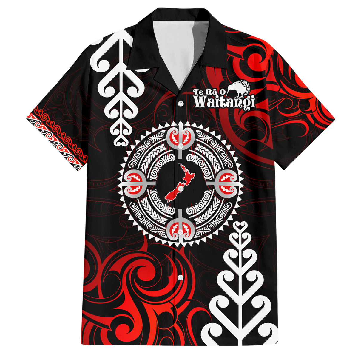 New Zealand Waitangi Day Personalised Hawaiian Shirt Aotearoa Te Ra O Waitangi With Maori Tattoo