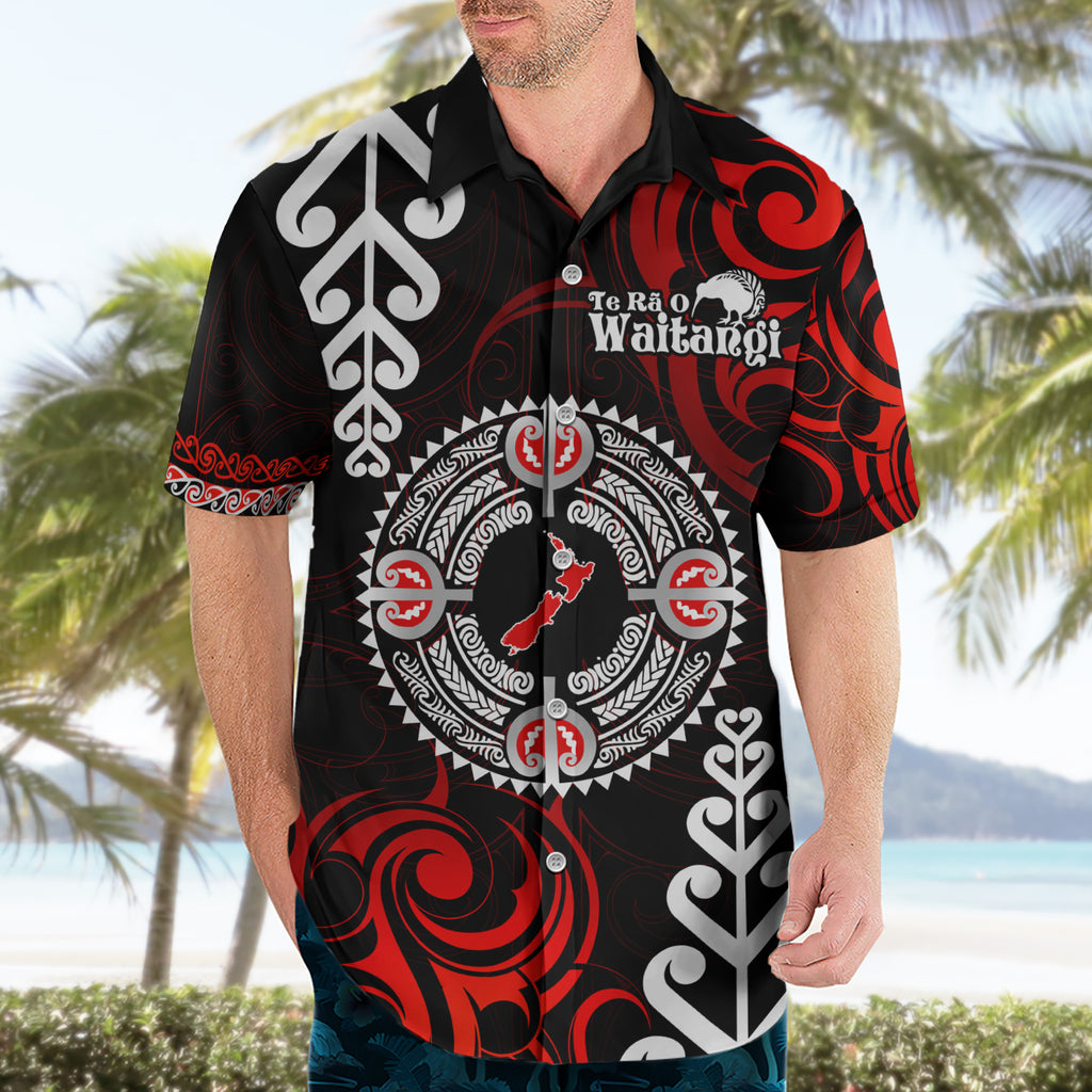 New Zealand Waitangi Day Personalised Hawaiian Shirt Aotearoa Te Ra O Waitangi With Maori Tattoo
