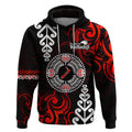 New Zealand Waitangi Day Personalised Hoodie Aotearoa Te Ra O Waitangi With Maori Tattoo
