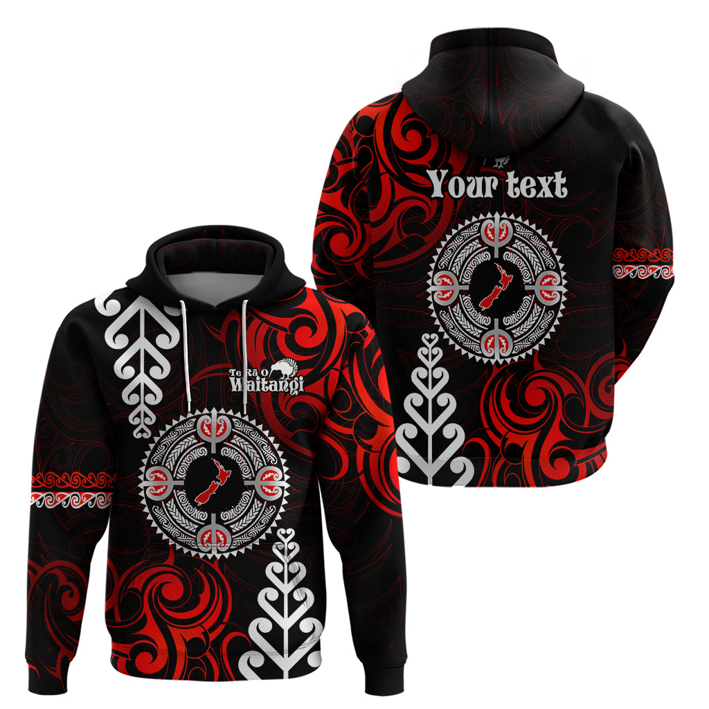 New Zealand Waitangi Day Personalised Hoodie Aotearoa Te Ra O Waitangi With Maori Tattoo
